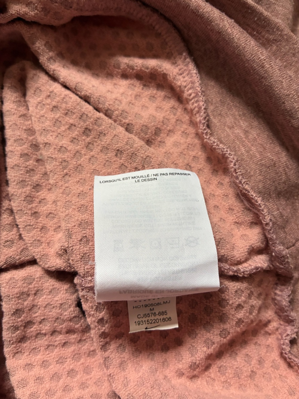 Nike Dusty Pink Crewneck Sweatshirt Dri-Fit - Picture 6 of 6